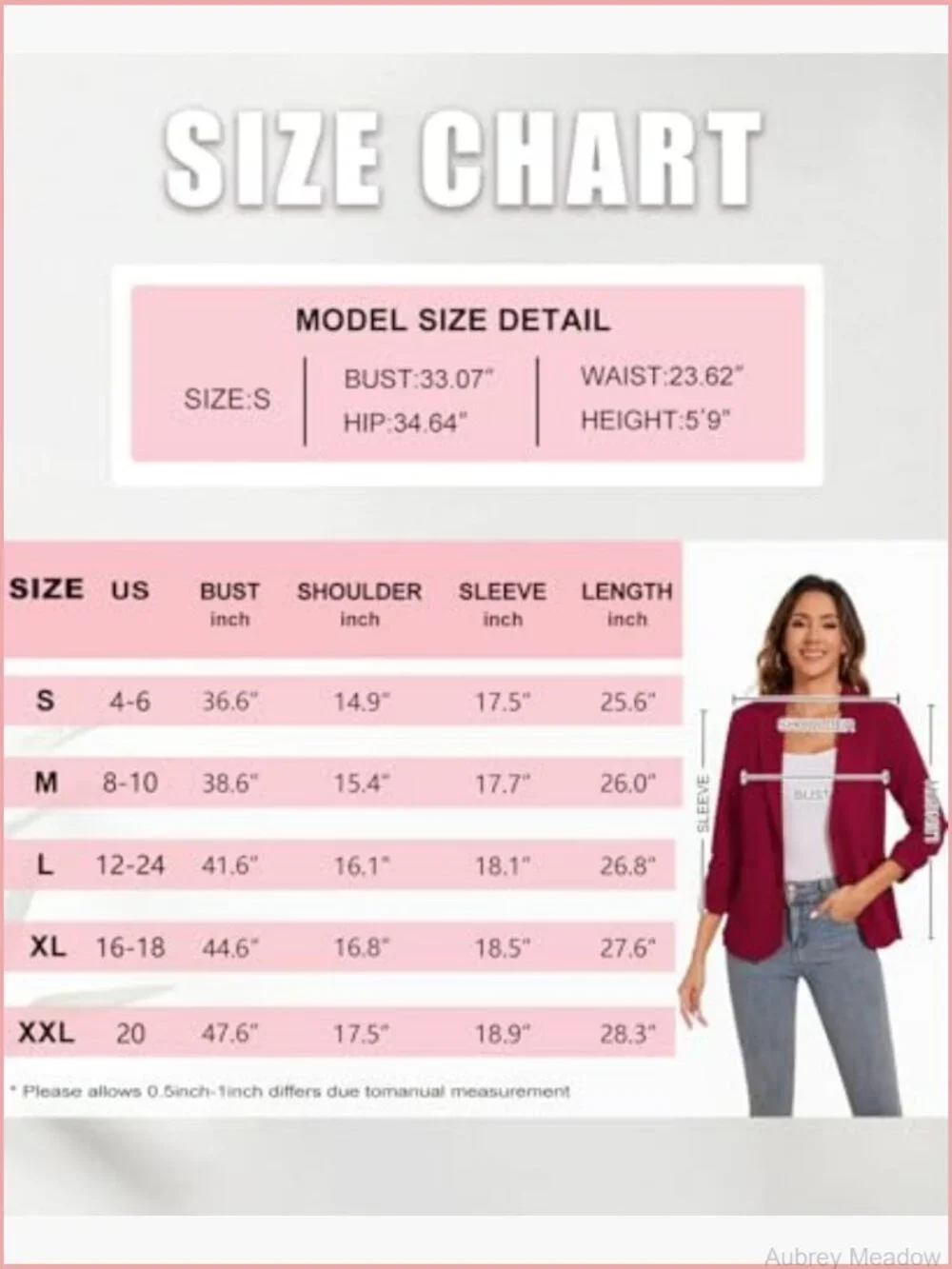 3/4 Ruched Sleeve Blazer Button Front Office Jacket Suit Pockets